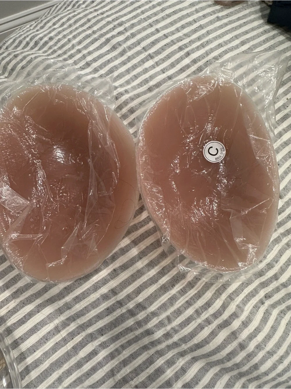 Adhesive Strapless Silicone Bra Cups - Nude Tone